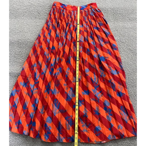 Anthropologie Red and Blue Maxi Skirt - Picture 7 of 12